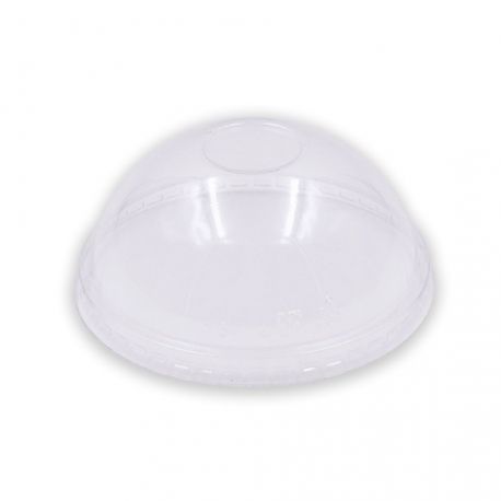 Tapas PET cúpula cerrada transparente para tarrinas de 12 Oz. (1.000 uds)