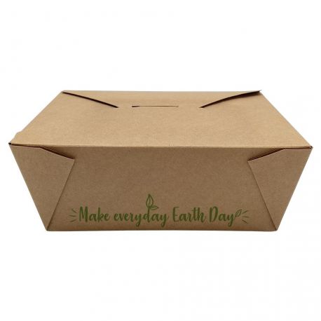 Envases Take-Away 197 x 140 x 65mm "Make everyday earth day" (200 uds)