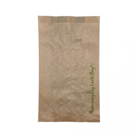 Bolsas papel multiusos "Make everyday earth day" 17 + 7 x 32 cm (1.000 uds)