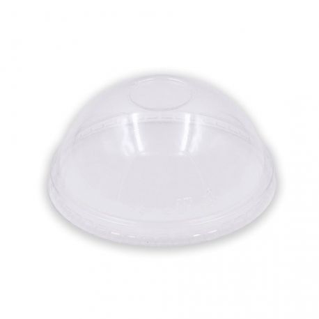 Tapas PET cúpula cerrada transparente para tarrinas de 4 Oz. (1.000 uds)