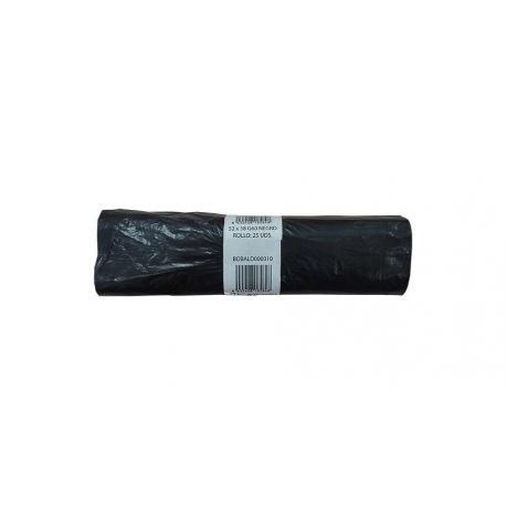 Bolsas de basura negras para cubos de 30 Litros 52 x 58cm (55BOx25: 1.375 uds)