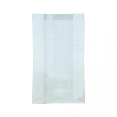 Bolsa blanca de Papel Bollería / Panadería Multiuso 14 + 6 x 25cm (1.000 uds)