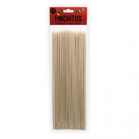 Pinchos de madera 250mm (10.000 uds)