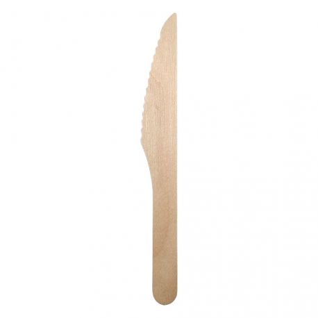 [CUMADE000065] Cuchillo de madera encerada 165mm (2.000 uds)