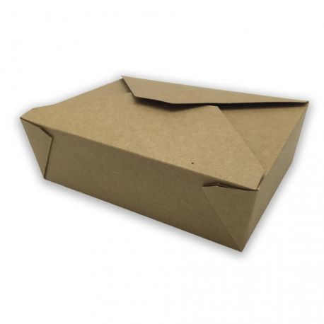 [ERPAMU000085] Caja americana Take-Away Kraft 197 x 140 x 45mm (200 uds)